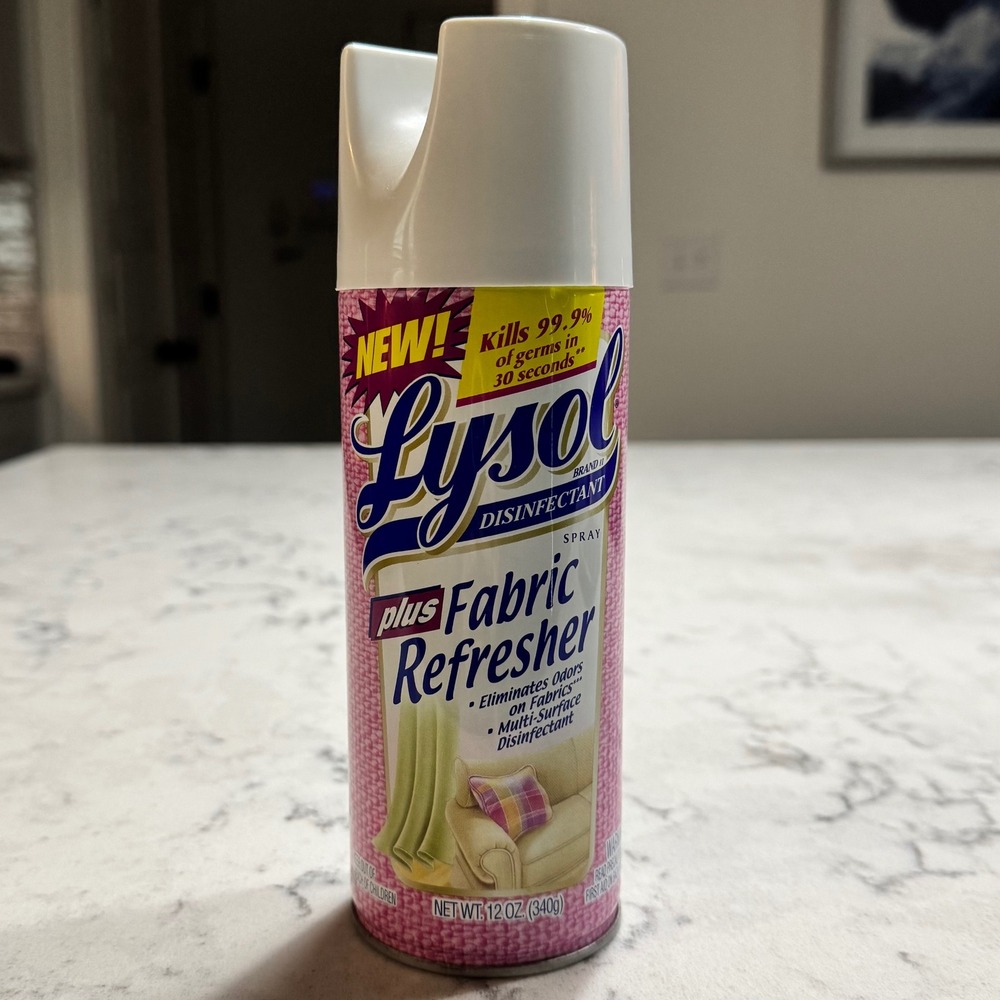 Lysol Disinfectant‎ Plus Fabric Refresher Spray 12 oz. Discontinued Rare
